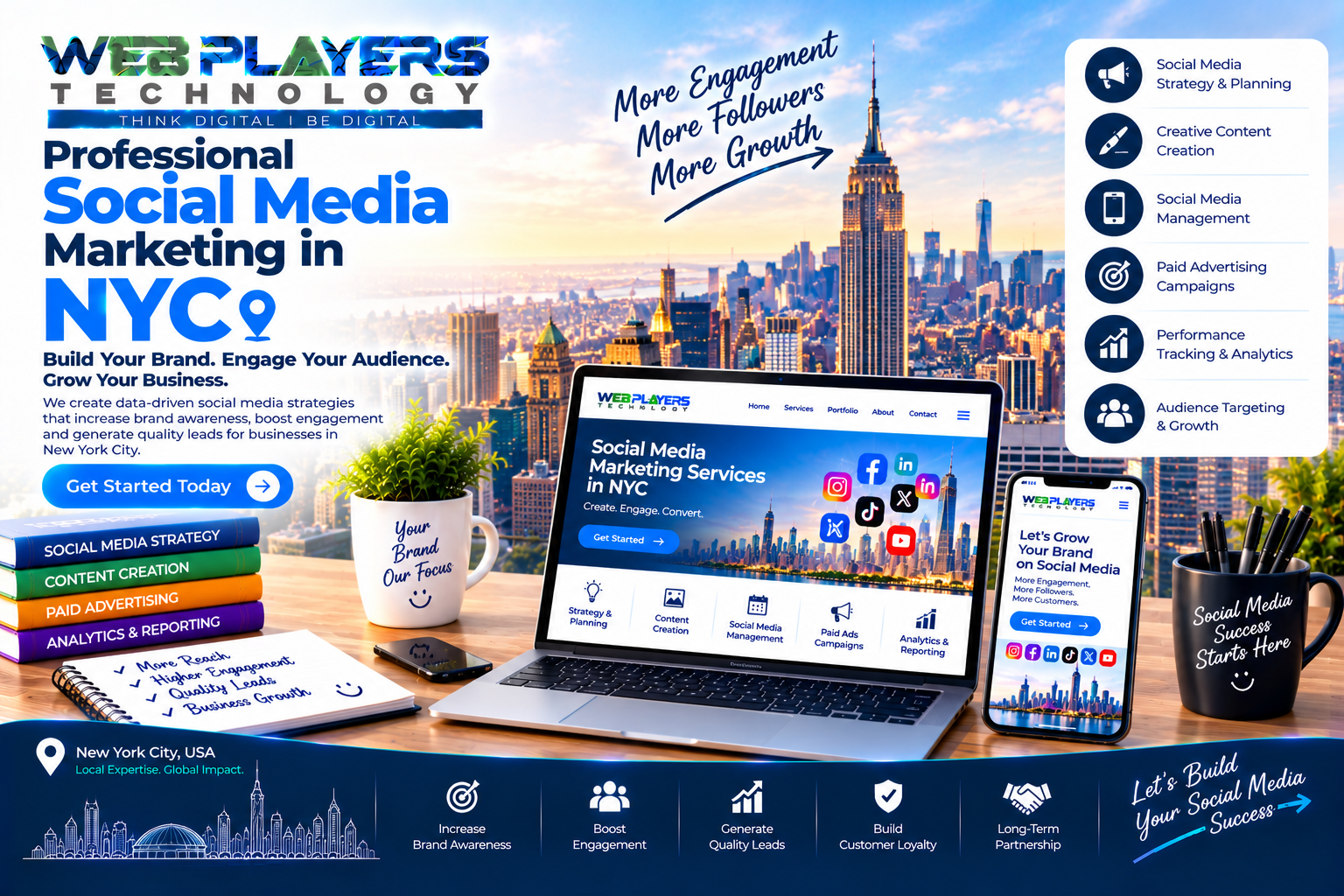 Professional Social Media Marketing in NYC for Brand Awareness 